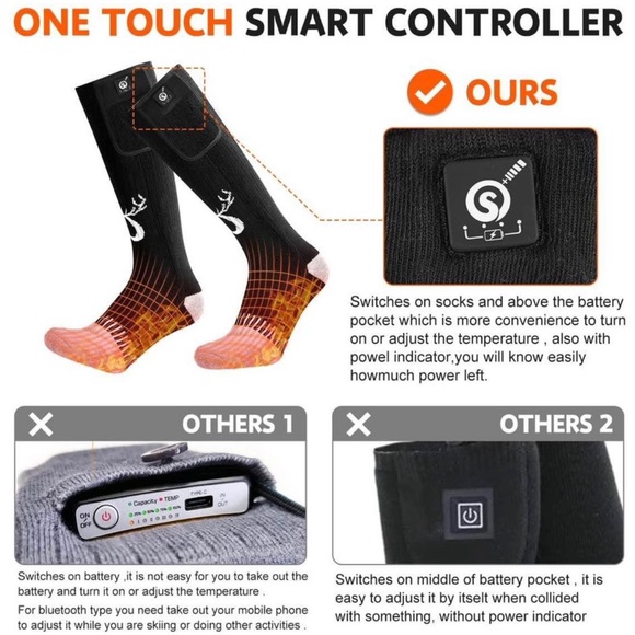 Battery powered heated socks - Picture 8 of 9